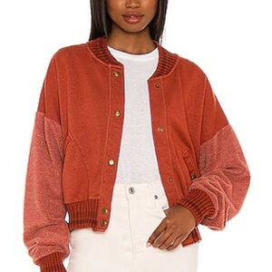 We The Free Terracotta Bomber Jacket